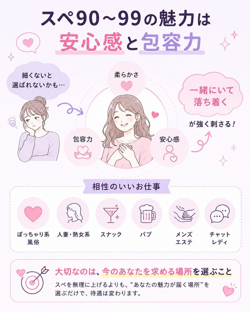 スペ90〜99の魅力は安心感と包容力